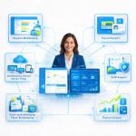 Dedicated Booksi professional providing full-service bookkeeping for a Canadian business